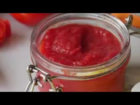 The Secret To Perfect Homemade Tomato Paste Organic  Recipe Healthy & Fresh No preservatives Dessert