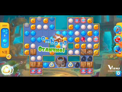 Fishdom. 3801 level no boosters and diamonds