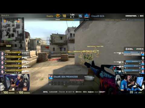 Freakazoid CRAZY 3-Man Spray Down - Fnatic vs Cloud9 05.07.15