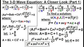 Math: Partial Differential Eqn. - Ch.1: Introduction (36 of 42) 3-D Wave Equation (Part 1)