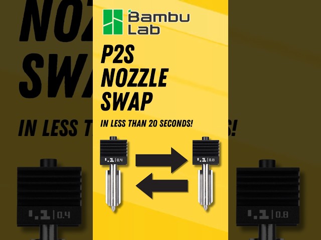Vídeo relacionado con 3PCS X2D/P2S Alta Velocidad Integrado Quick Swap Hotend, Boquilla Acero Endurecido 0.2mm+0.4mm+0.6mm Recambio Alta Temperatura con Cubierta Silicona Compatible with Bambu Lab X2D/P2S Impresora 3D