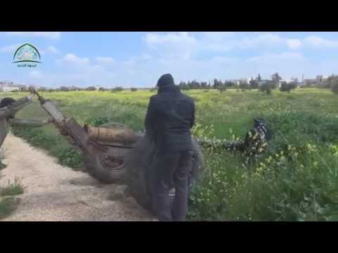 استهداف مقرات النظام بقذائف مدفع جهنم في بلدتي نبل والزهراء في ريف حلب الشمالي من قبل الجبهة الشامية