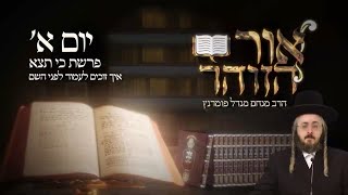 ‏‏הרב מנחם מנדל פומרנץ | הזוהר היומי - יום א פרשת כי תצא תשפ"ג • איך זוכים לעמוד לפני השם •