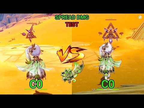Nahida Build Full EM vs Hybrid! Nahida DPS Spread! DAMAGE COMPARISON