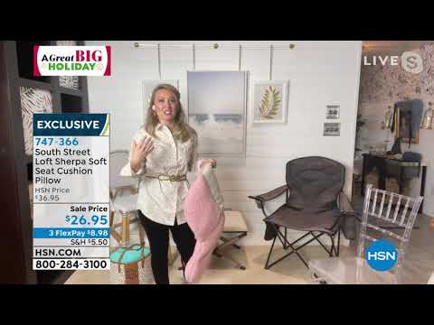 South Street Loft Sherpa Soft Seat Cushion Pillow