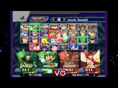PM Showdown II - Eli & Dewop (Marth/Mario) vs. Big Wenz & CTL (Fox/Falcon)