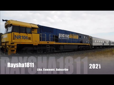 5AM8 - NR106 & V/Line 8775 - N466 (City of Warrnambool) at Corio  - Australian Trains by Raysha1811