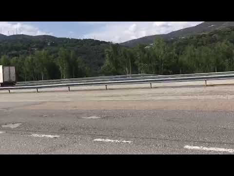 Mal estado de la autovía A-52, a su paso por Padornelo