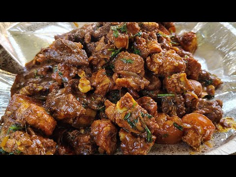 Cooking delicious pork gravy recipe || Pork fatty meat Curry || Adivashi Village Cooking