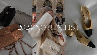 2024 No Buy List | Things I