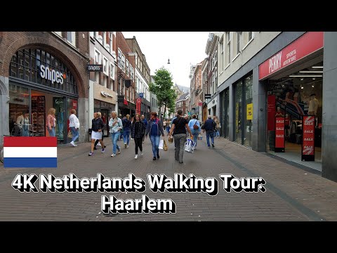 4K Netherlands Walking Tour: Haarlem