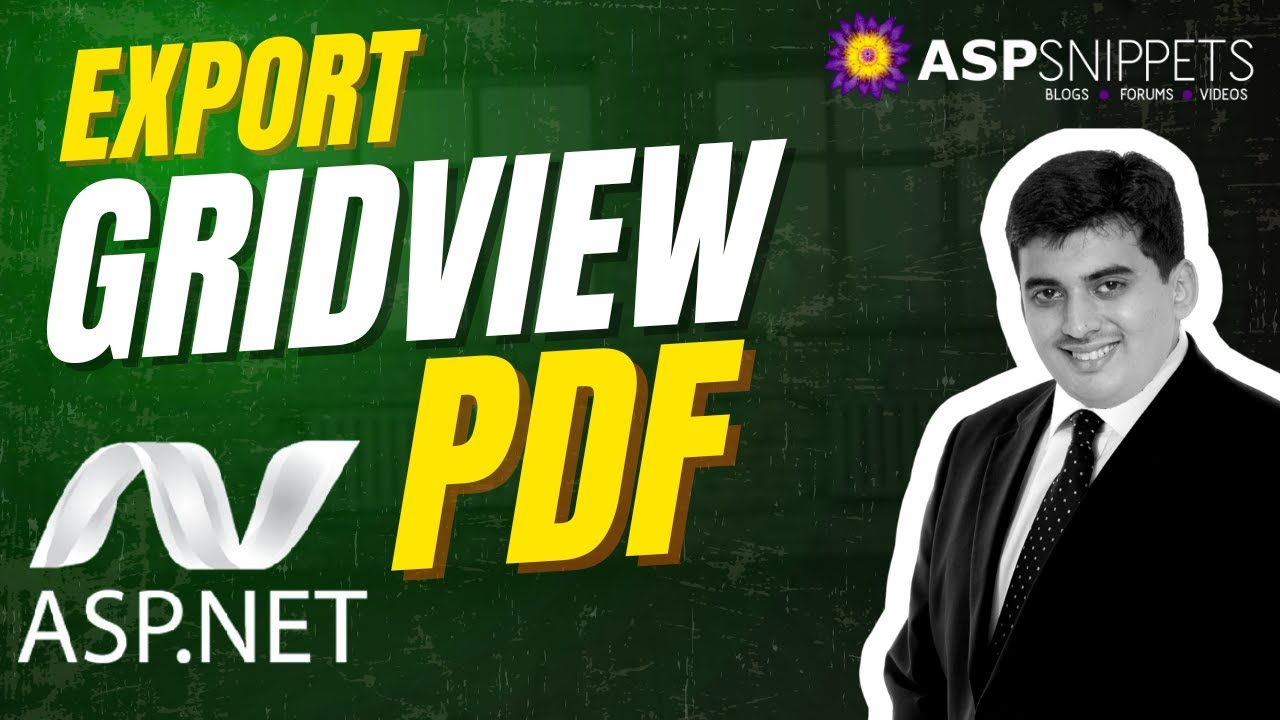 Export GridView to PDF in ASP.Net