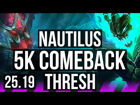 NAUTILUS & Seraphine vs THRESH & Corki (SUP) | 5k comeback, 4/4/19 | EUW Challenger | 25.19