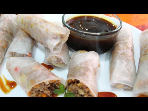 Rollitos Primavera Super Faciles con Obleas de arroz