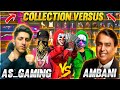 A_s Gaming Vs Ambani Richest Collection War😱💎 Who’s Collection Is Best😍 - Garena Free Fire