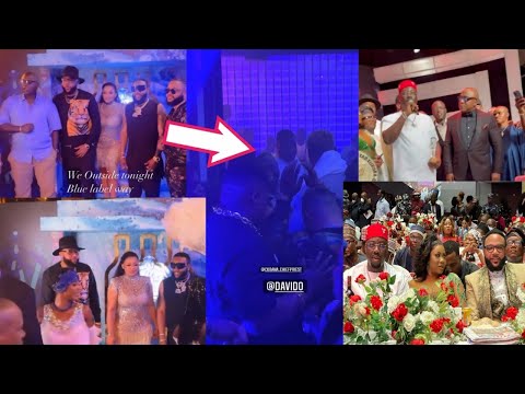 Whitemoney Met Davido As He club with Emoney, Obi Cubana, Kanayo kanayo After The Sun Awards