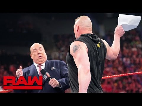 Brock Lesnar learns an important Money in the Bank detail: Raw, May 27, 2019