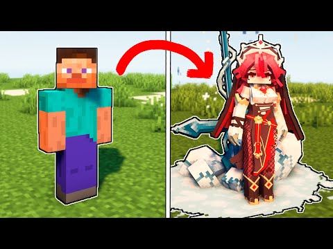 Change your Skin for an Anime Model in Minecraft!!!