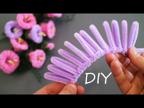 🌺THIS IS GREAT🌺 How to make a bouquet of flowers from chenille wire🌺 Pipe cleaner
