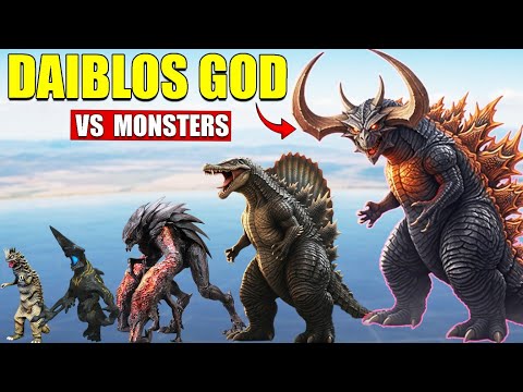 Diablos Godzilla vs Giant Monsters | 3D Monster Size Comparison 2025