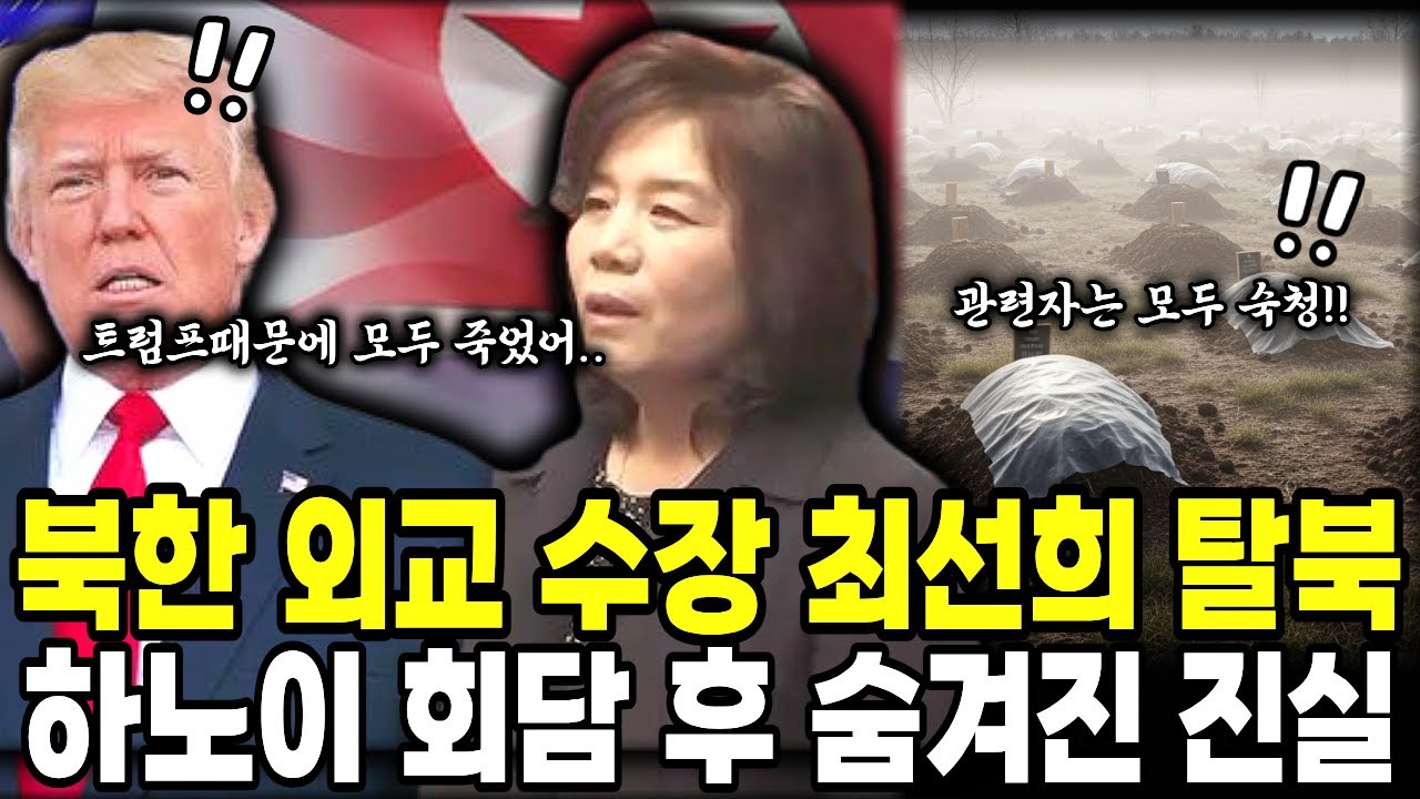 북한 외교수장 최선희 탈북 , 하노이 회담의 진실｜긴박한 특급 탈출 로트 | 해외감동사연 | 탈북 이유 | …