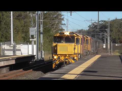 Queensland Rail’s PW57 2414 and 2195A Spirit of the Outback Passing through Elimbah Station
