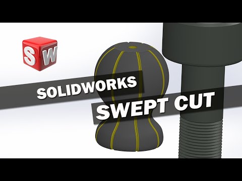 Solidworks Tutorial | Swept Cut Lessons for Intermediate Users | 3d Modeling Tutorial