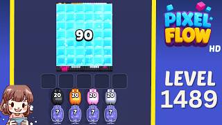 Pixel Flow Level 1489 Solution Walkthrough