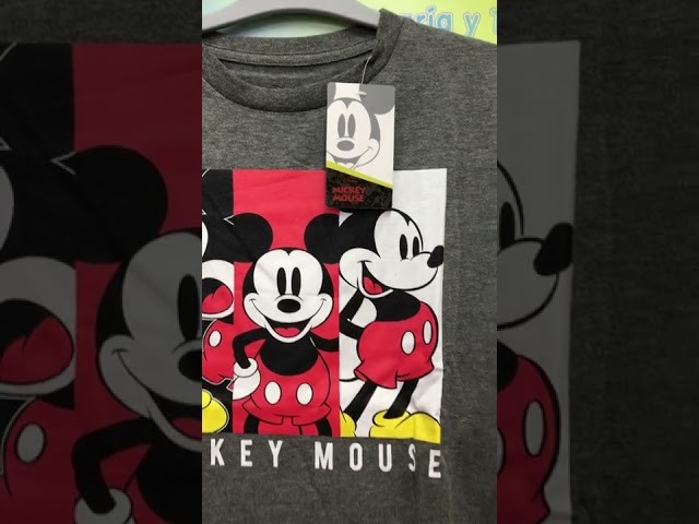 Vídeo relacionado con Disney Camiseta clásica de Manga Corta con Estampado de Mickey Mouse para Hombre, Natural, Medium