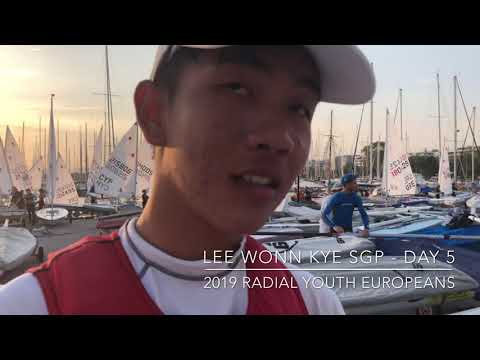 2019 Laser Radial Youth Europeans - Day 5 - Wonn Kye Lee SGP