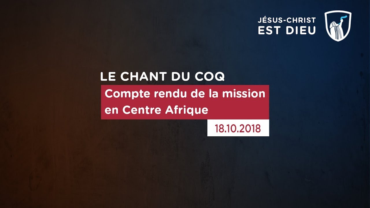 Thumbnail of video: Compte rendu de la mission en Centre Afrique