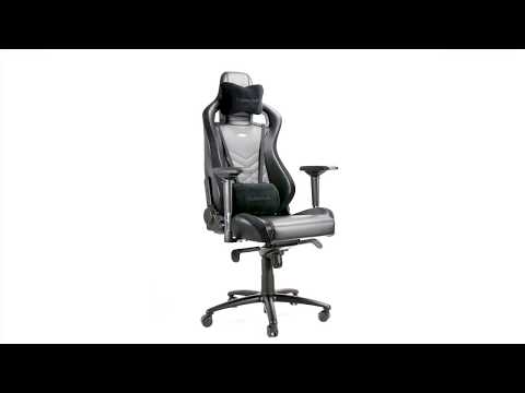 Žaidimų kėdė Noblechairs EPIC PU-Leather Gaming Chair, Juoda-mėlyna video