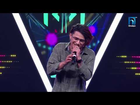 Sanish Shrestha Knockout  Round Performance    Lekhiyeka Sabda    The Voice Of Nepal Season 2