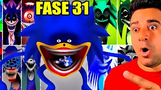 SPRUNKI OC DO SONIC TODAS AS FASES NOVA FASE 30 e FASE 31... (Sprunki Incredibox)