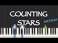 OneRepublic - Counting Stars Piano Tutorial | Medium