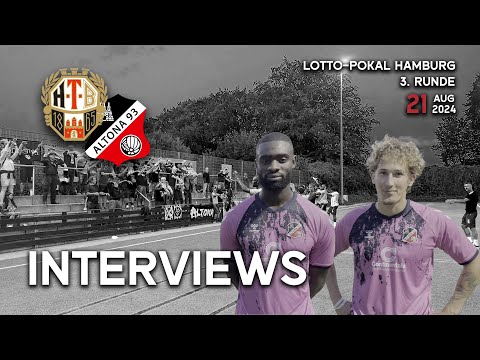 Interviews nach dem Spiel Harburger TB gegen Altona 93 | 3. Runde Lotto-Pokal Hamburg | Endstand 0:9