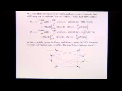 International Conference in Number Theory and Physics - David Broadhurst