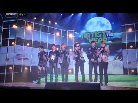 121214 BEAST - BEST Artist of the year @ Melon Music Awards 2012