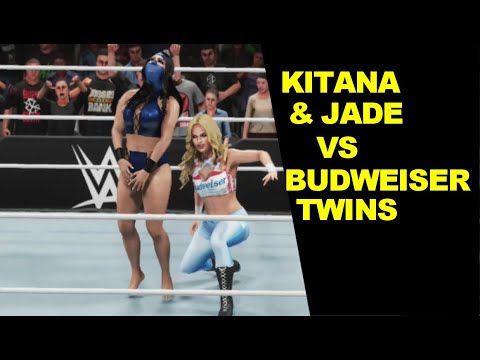 WWE 2K19 Kitana & Jade vs Budweiser Twins - Elimination Tag