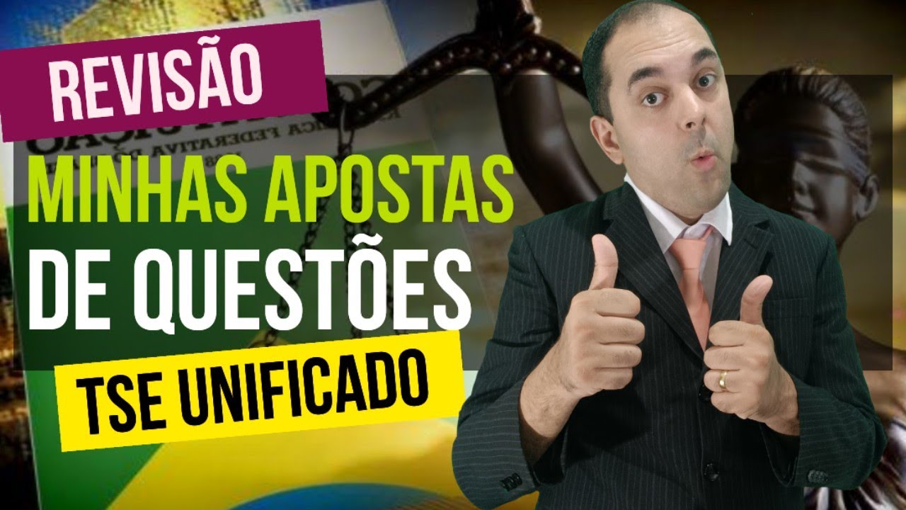 Revisão Concurso TSE Unificado com minhas apostas para a prova I TODAS ESSAS QUESTÕES ESTARÃO