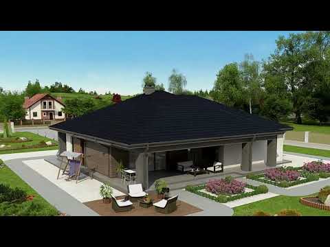 Z344 - Gotowy projekt domu parterowego we współczesnym stylu do 120 m2