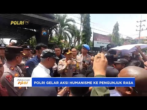 POLRES PROBOLINGGO LAYANI AKSI MASSA SECARA HUMANIS TERKAIT PERKEMBANGAN KASUS KEKERASAN SEKSUAL
