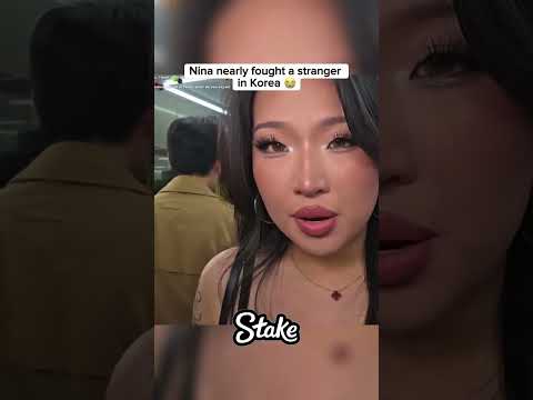 Nina nearly fought a stranger in korean😱...               #ninadaddy #ninalin #nina
