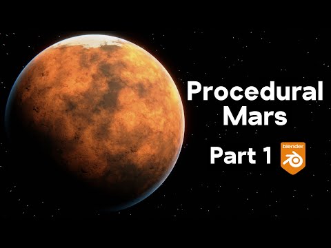 Procedural Mars Planet Material - Part 1 (Blender Tutorial)