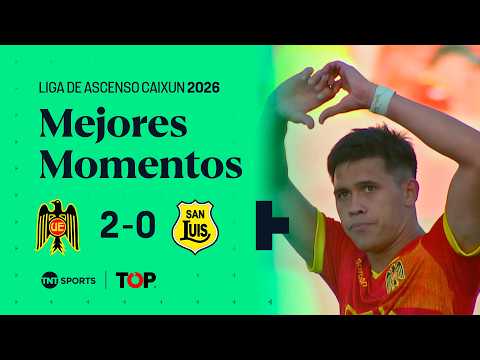 Compacto TOP | 🔴🟡 Unión Española 2 - 0 🟡⚫ San Luis | Liga de Ascenso Caixun 2026 🏆 - Fecha 1
