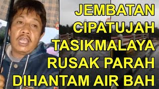 preview picture of video 'Jembatan Cipatujah Cianum Tasikmalaya Putus, Tidak Bisa Dilewati Kendaraan, Listrik PLN Mati'