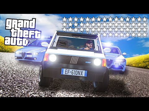 SCAPPARE da *53 STELLE* di POLIZIA su GTA 5! 🌟 [Sfida Impossibile]