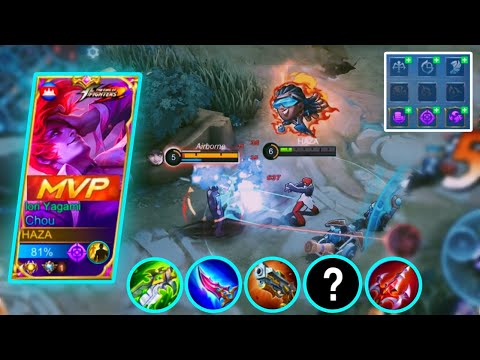 CHOU EMBLEM SET 2022 AND BUILD / CHOU NEW META GAMEPLAY NEW UPDATE SEASON 25 - Mobile Legends