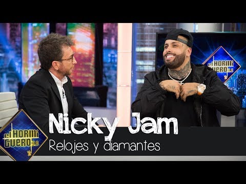 Nicky Jam exhibe sus diamantes y un reloj de 350.000 euros - El Hormiguero 3.0