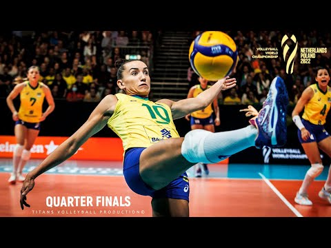Unbelievable Volleyball Actions - Brazil vs Japan Quarter Finals | World Championship 2022